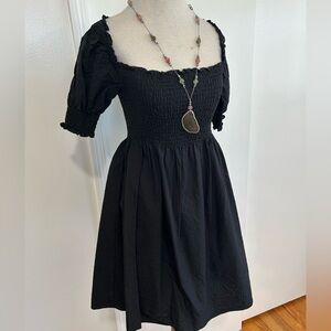 Sale!! Hill House Home The Nap Dress Athena Sexy Cute Black Cotton Size XS
